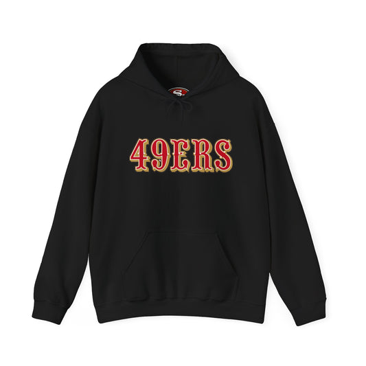 San Francisco 49ers Logo Hoodie — Team Sweatshirt for Fans (Black) 2