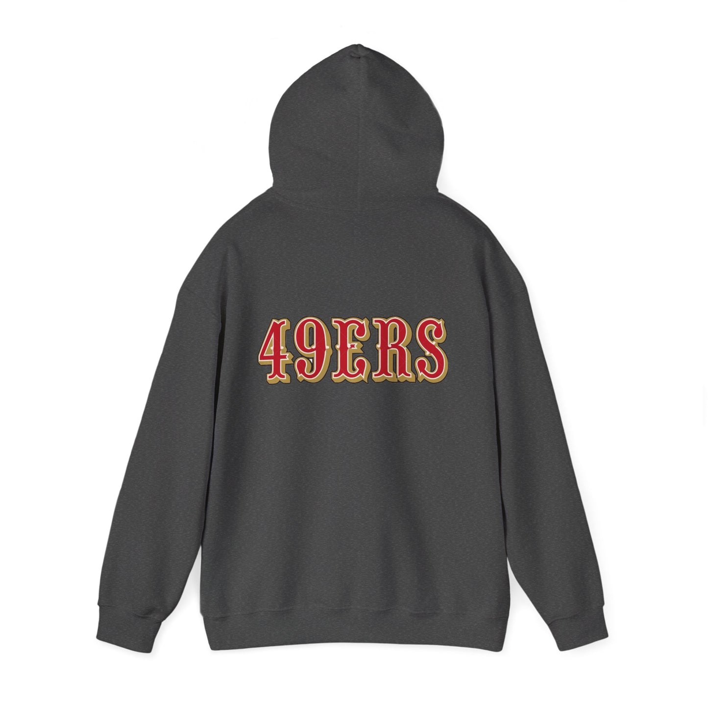 San Francisco 49ers Logo Hoodie — Team Sweatshirt for Fans (Dark Heather)