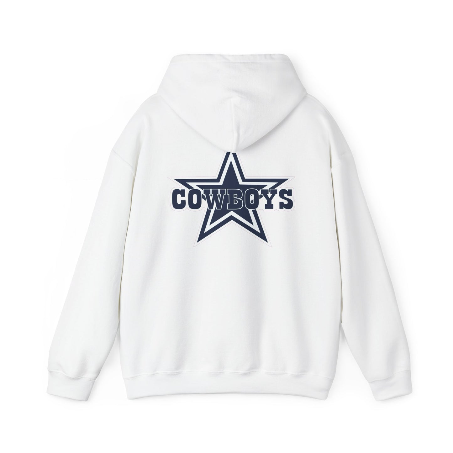 Dallas Cowboys Hoodie — Team Logo Fan Sweatshirt (White)