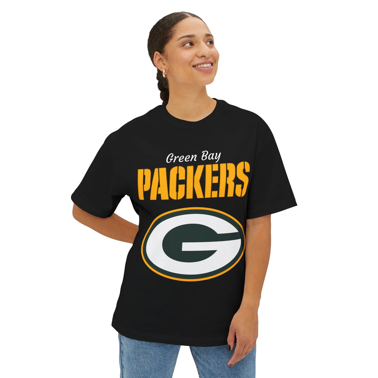 Packers Love Football Fan Tee — Vintage Team Shirt (Black)