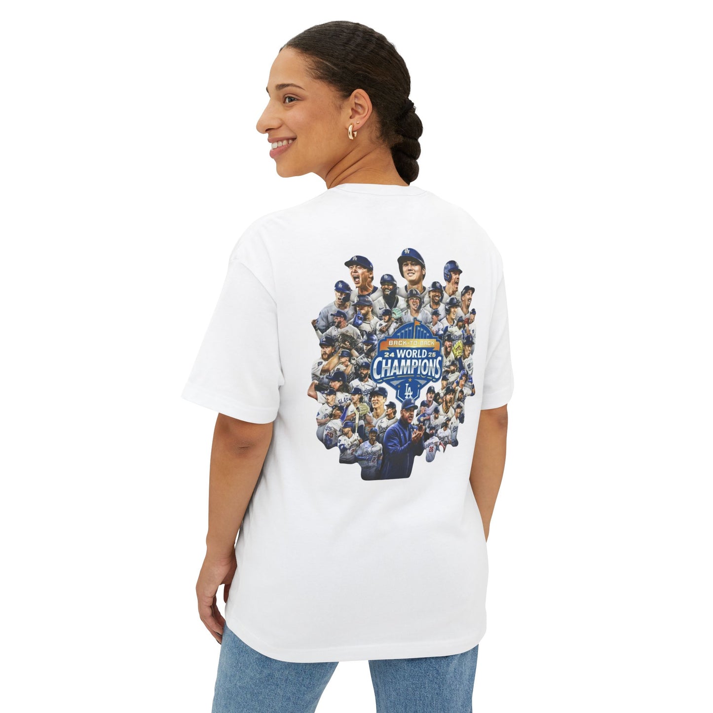 2024-2025 Dodgers Back-to-Back World Series Champions (White)