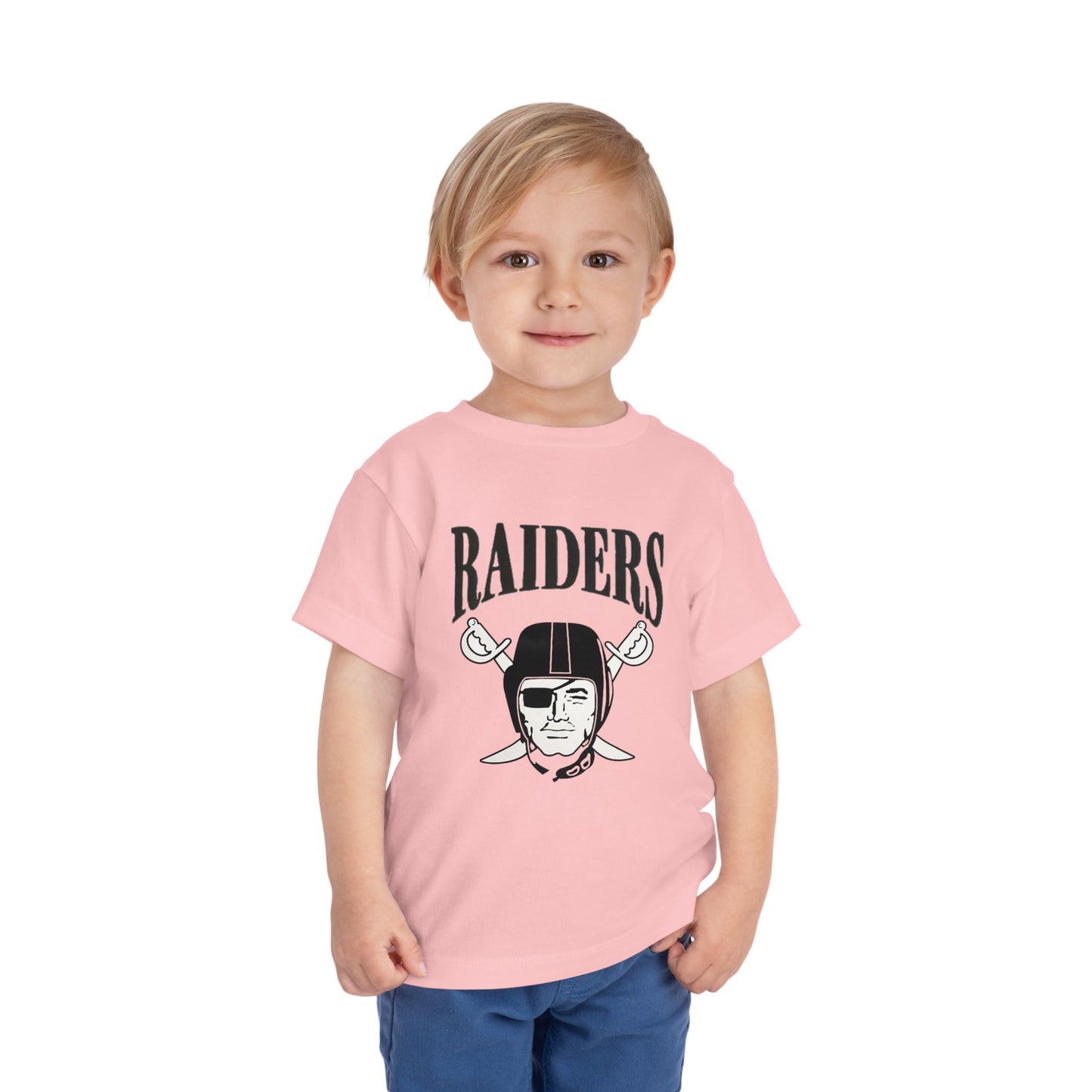 Toddler Raiders Vintage 'One Nation' Football Tee (Pink)