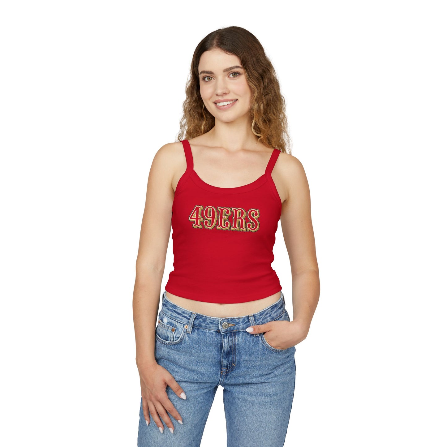 49ers Women's Spaghetti Tank (Red)