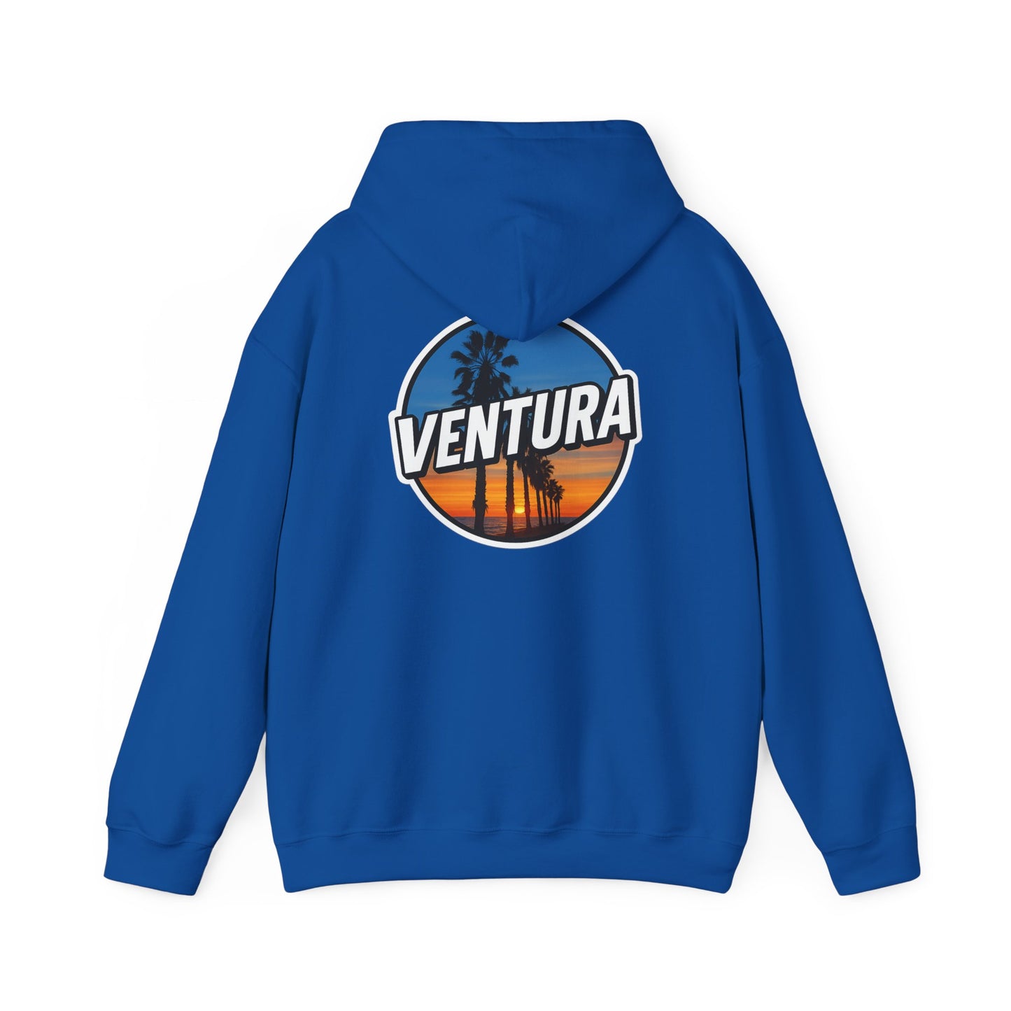 Ventura Surfer's Point Sunset Hoodie — Royal Blue Ventura Sweatshirt