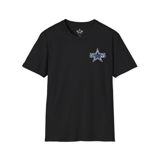 Dallas Cowboys Black T-Shirt — Official Team Logo Fan Tee