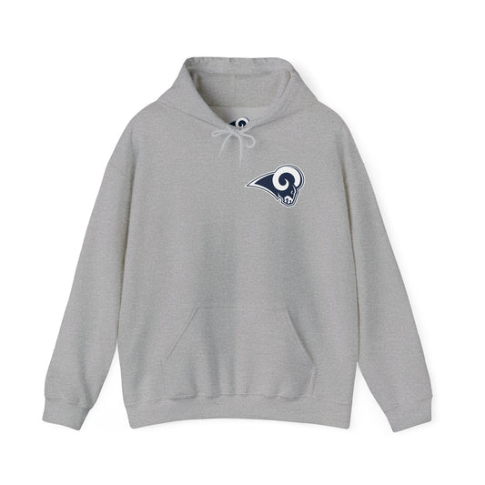 Los Angeles Rams Hoodie — Team Logo Fan Sweatshirt (Sports Grey)