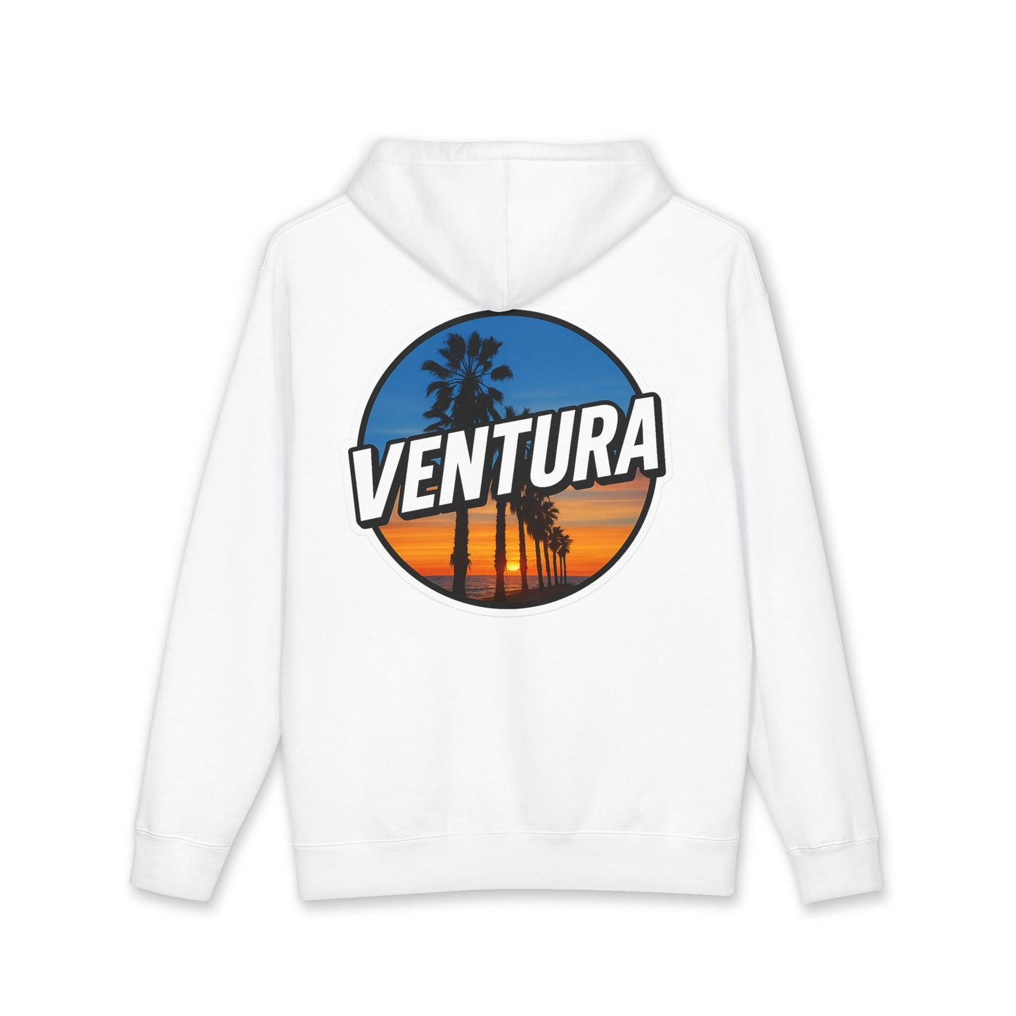 Surfer's Point Ventura Sunset Heavyweight Fleece Hoodie — White