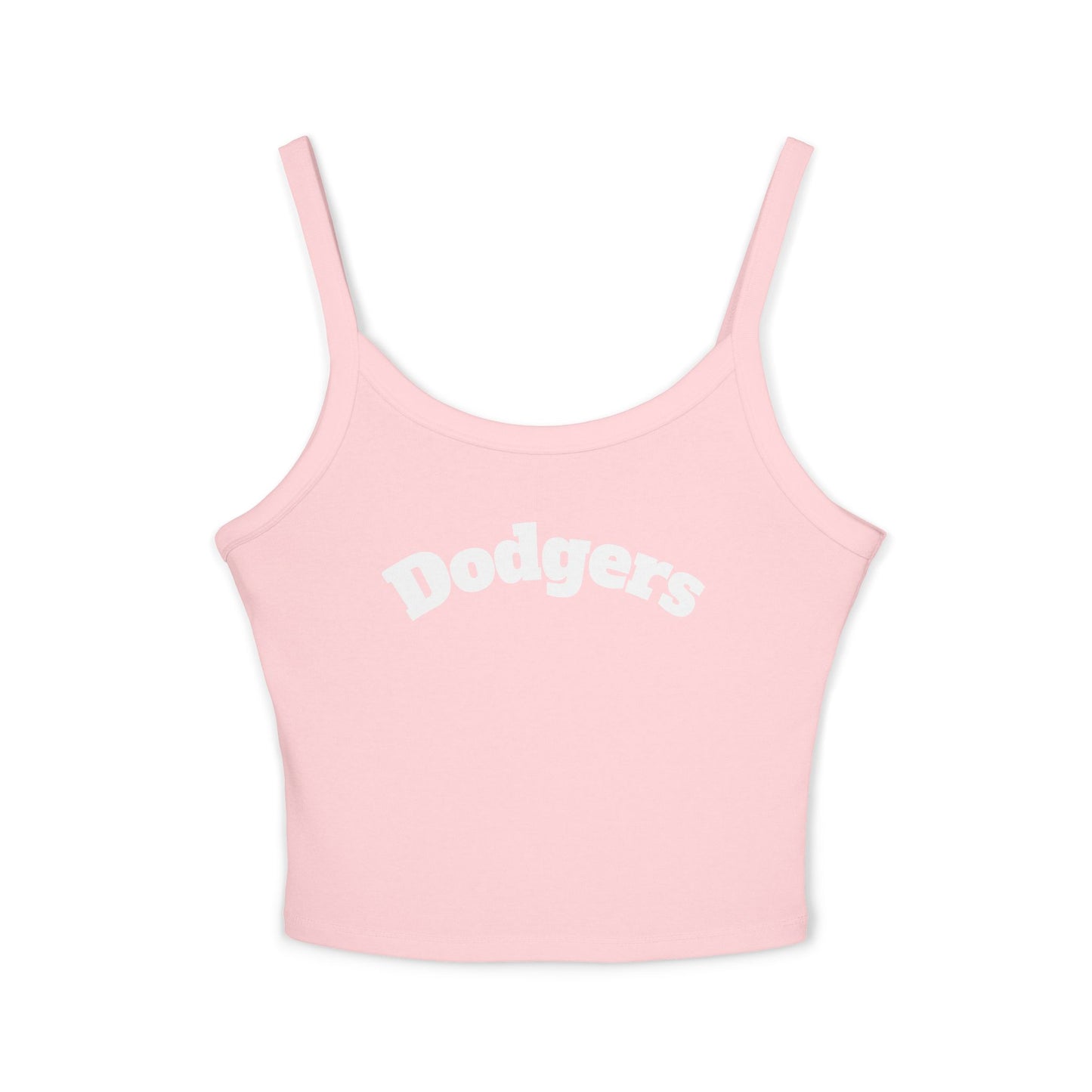 Dodgers Pink Women's Spaghetti Strap Tank Top