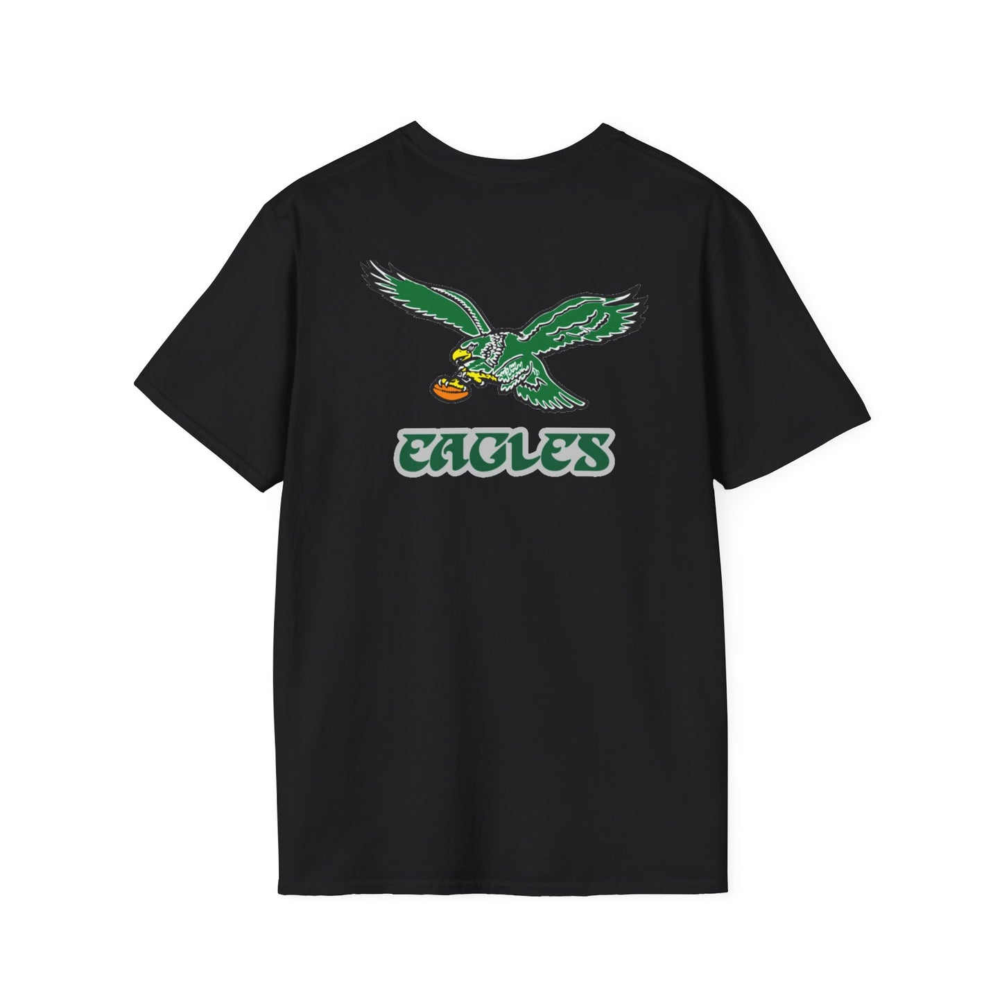 Philadelphia Eagles Vintage Logo Black T-Shirt — Official Team Logo Fan Tee