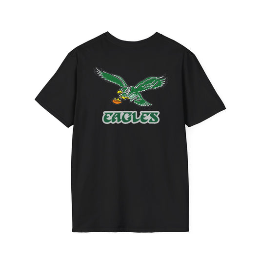 Philadelphia Eagles Vintage Logo Black T-Shirt — Official Team Logo Fan Tee