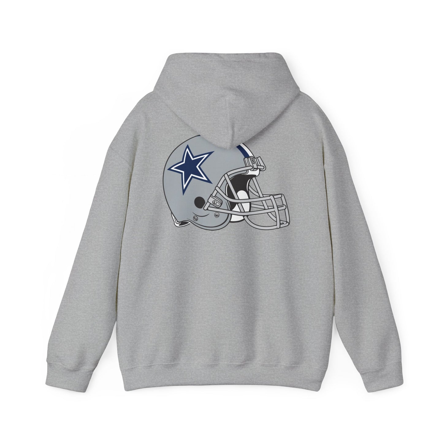 Dallas Cowboys Hoodie — Team Logo Fan Sweatshirt (Sports Grey) 2