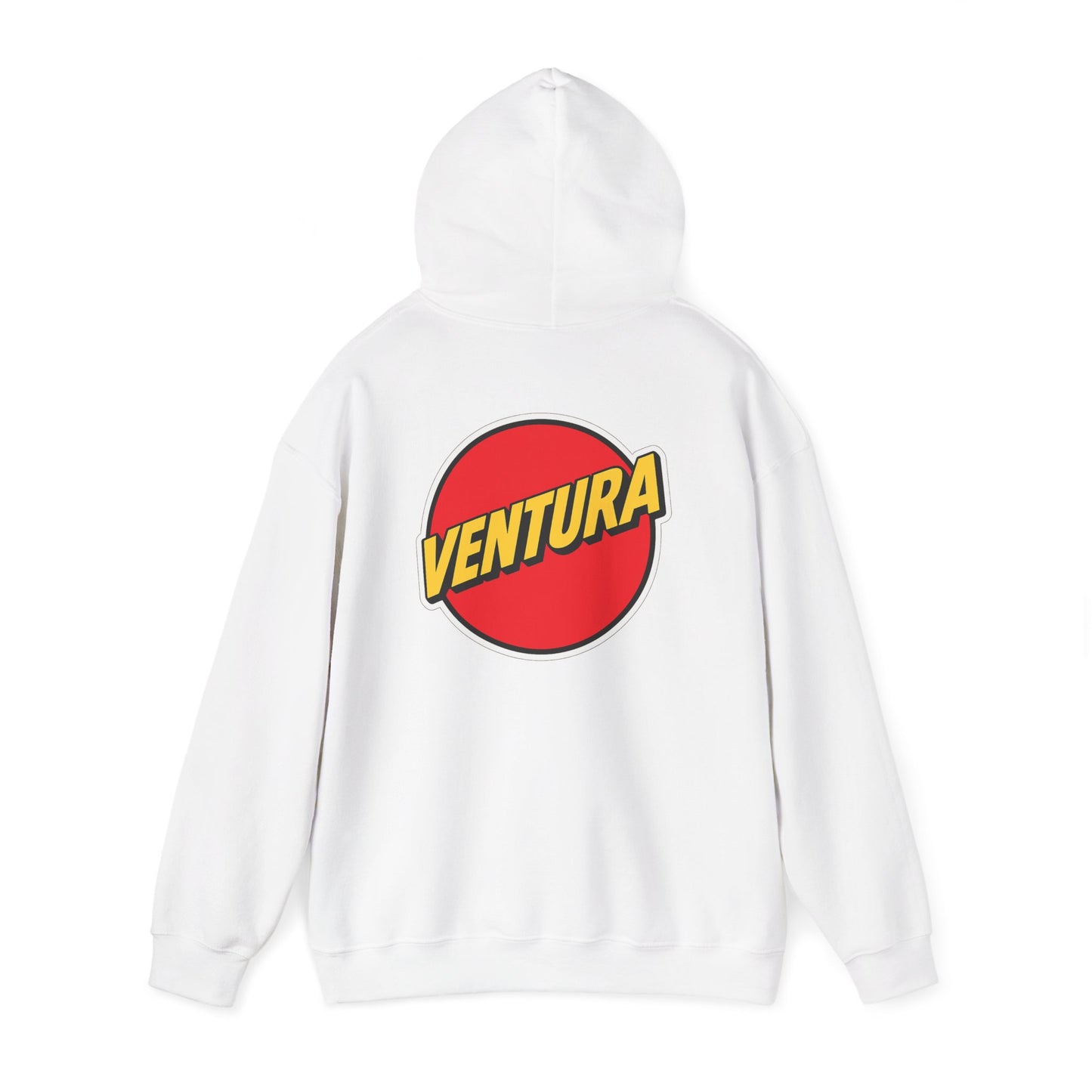 Ventura Logo Hoodie — White Ventura Sweatshirt