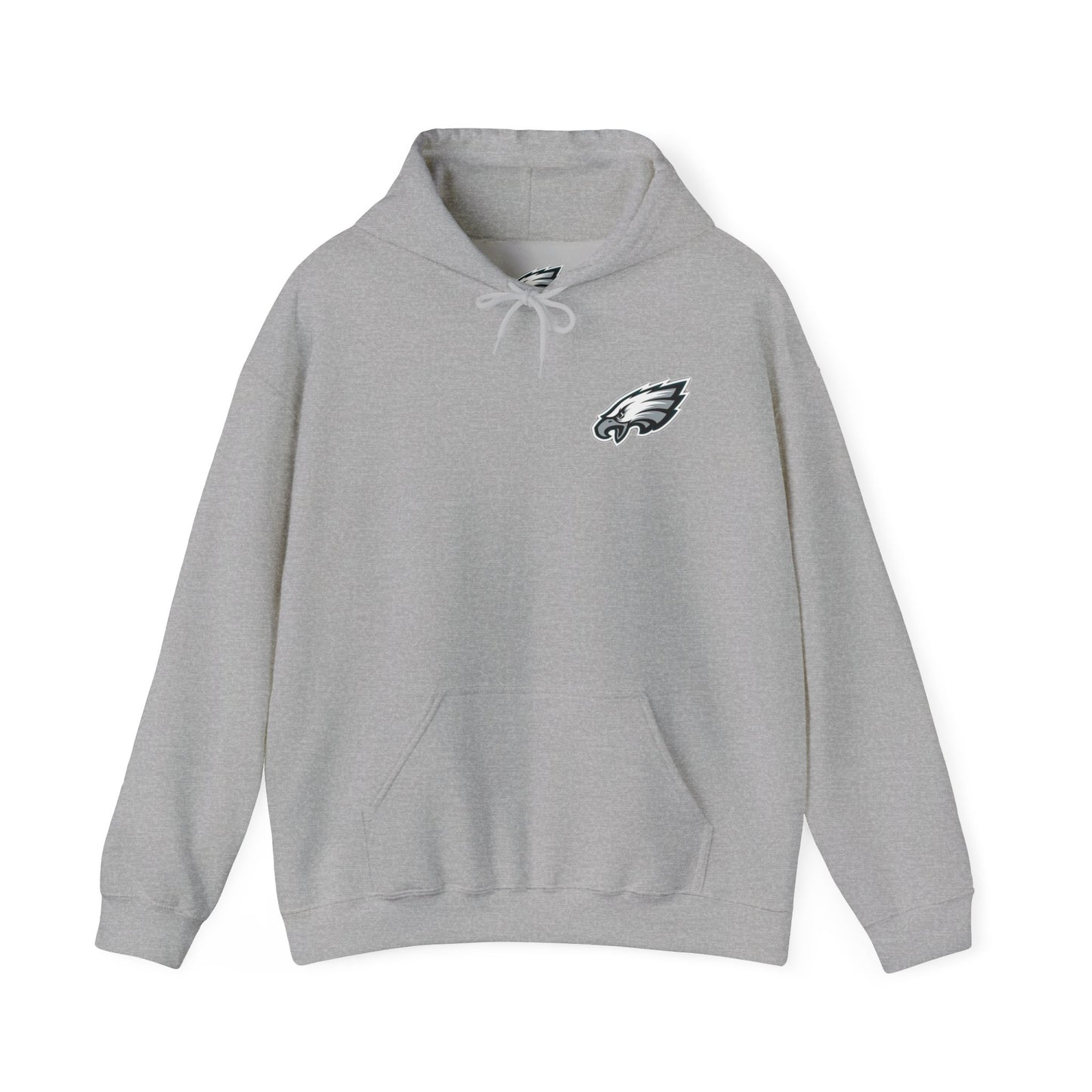 Philadelphia Eagles Hoodie — Team Logo Fan Sweatshirt (Sports Grey)