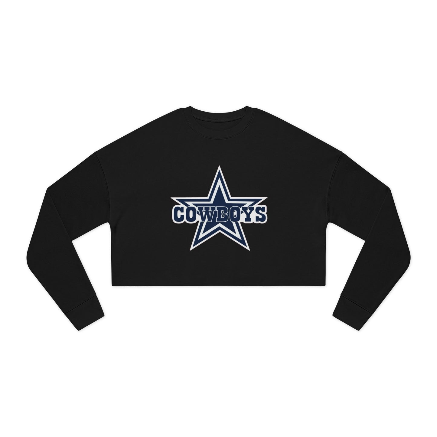 Dallas Star Cropped Sweatshirt – Women's NFL Team Fan Top