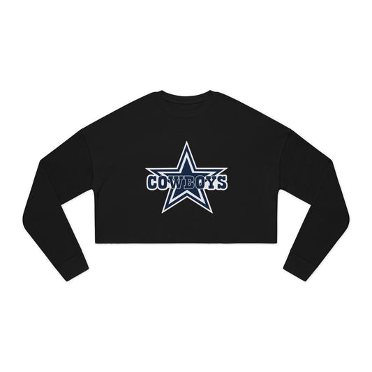 Dallas Star Cropped Sweatshirt – Women's NFL Team Fan Top