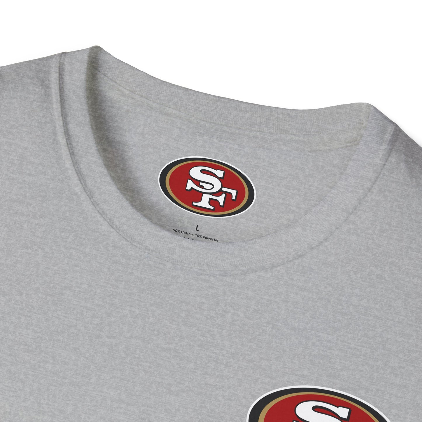 San Francisco 49ers Logo Softstyle Lightweight T-Shirt (Sports Grey)