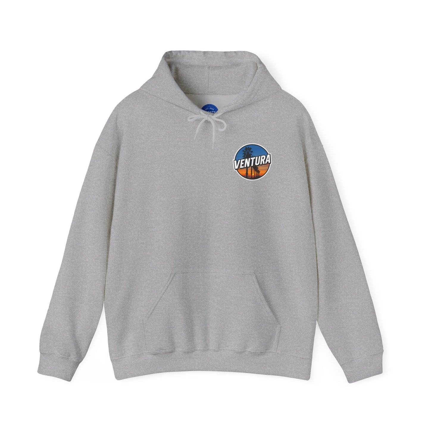 Ventura Surfer's Point Sunset Hoodie — Sports Grey Ventura Sweatshirt
