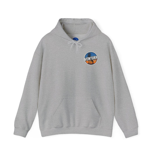 Ventura Surfer's Point Sunset Hoodie — Sports Grey Ventura Sweatshirt
