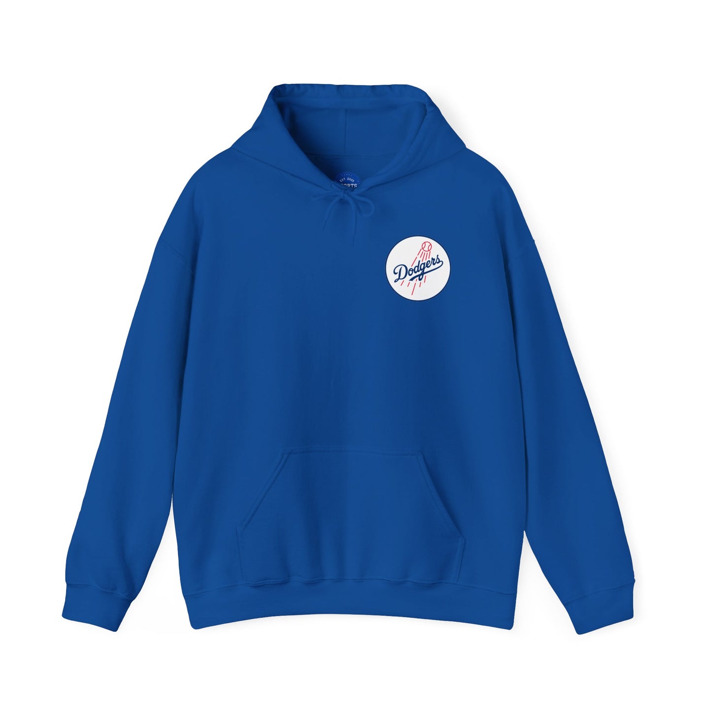 Dodgers round logo - #8 Kike Hernandez Dodgers Hoodie — Los Angeles Blue Sweatshirt