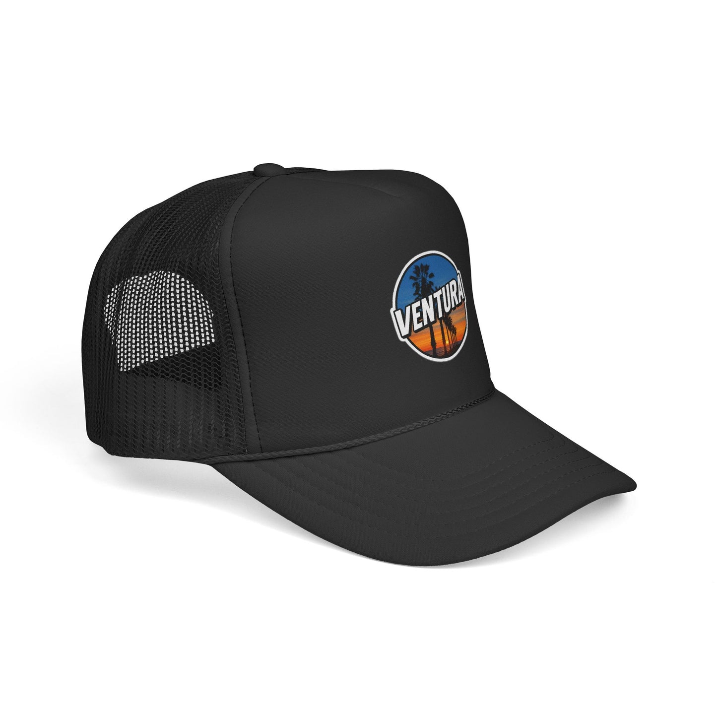 Ventura Surfer's Point Sunset Trucker Cap (Black)