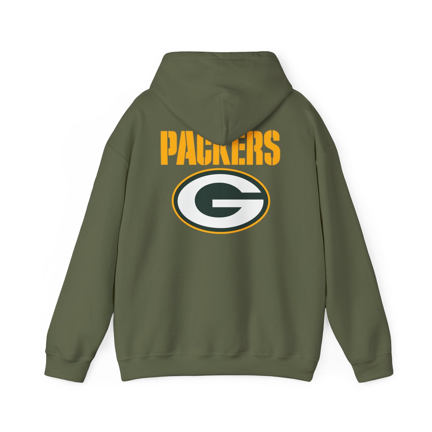 PACKERS Midweight Hoodie — Football Fan Sweatshirt (Military Green)