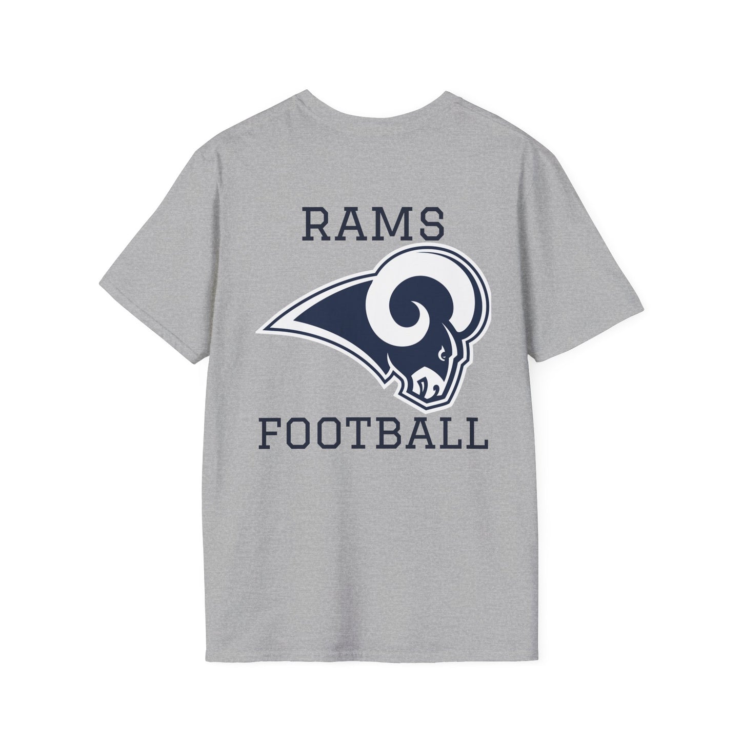 Los Angeles Rams Football Softstyle Lightweight T-Shirt (Sports Grey)