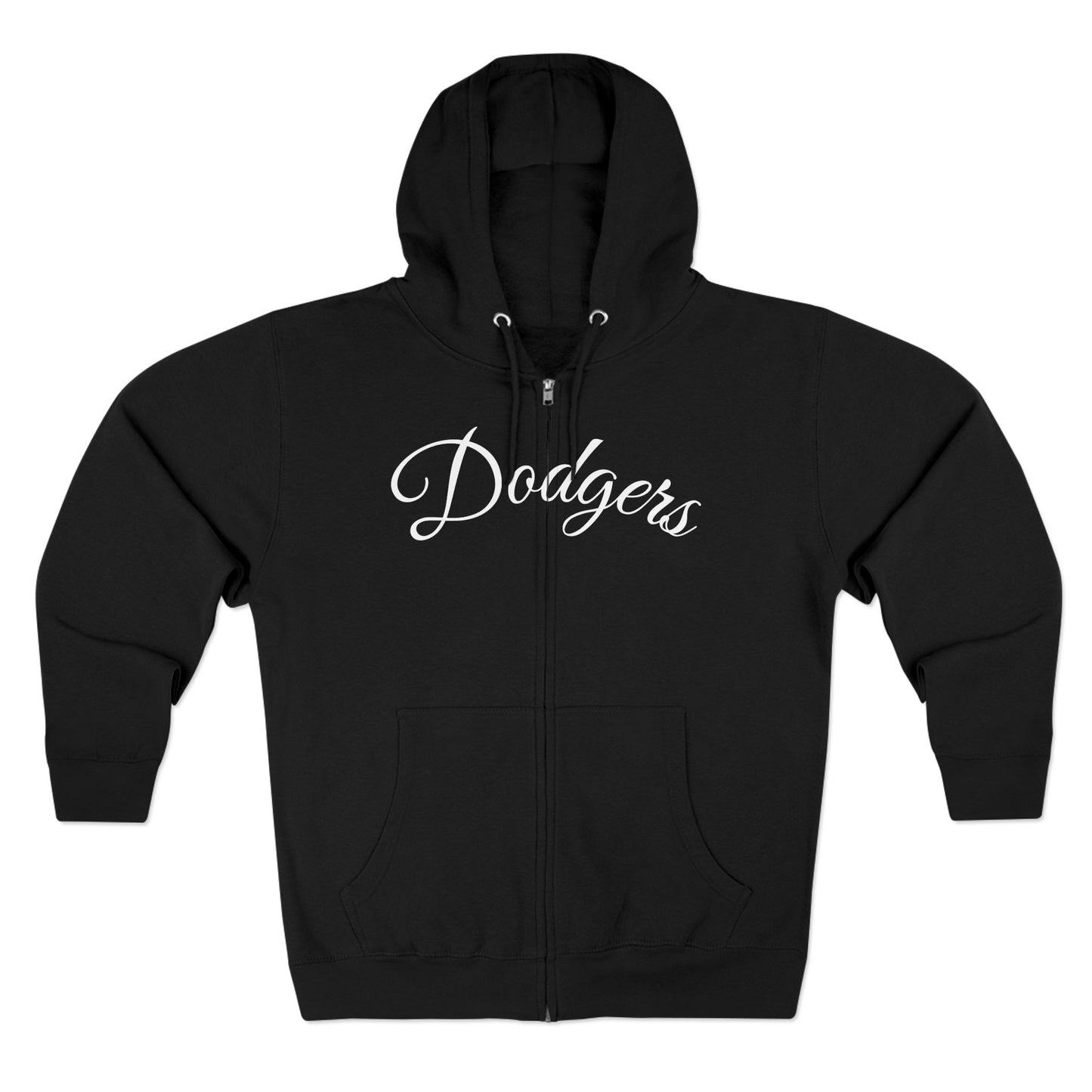 Dodgers Ohtani "Not Like Us" Logo Zip Hoodie — Black Baseball Fan Hoodie