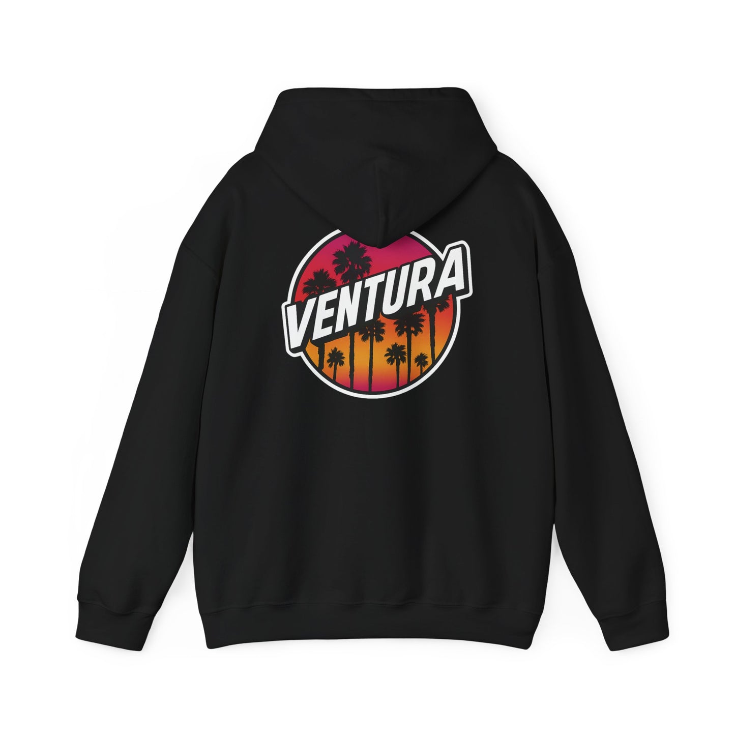 Ventura Black Sunset Hoodie — Ventura Logo Sweatshirt