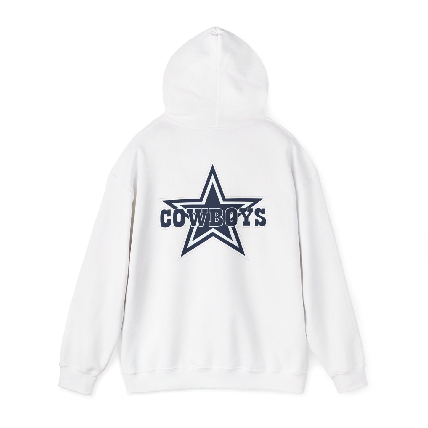 Dallas Cowboys Hoodie — Team Logo Fan Sweatshirt (White)