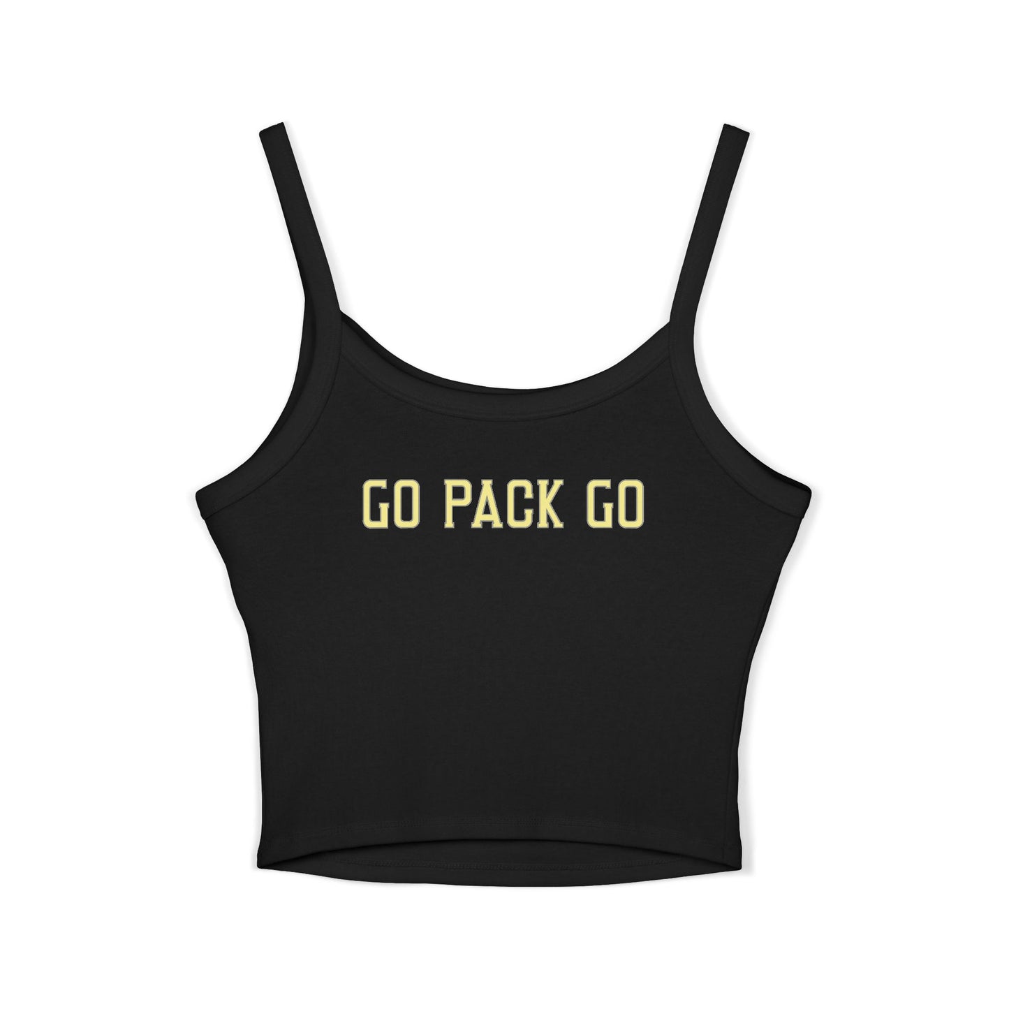 Vintage Football Helmet Tank Top — "Greenbay Packers" Retro Sports Crop (Black)