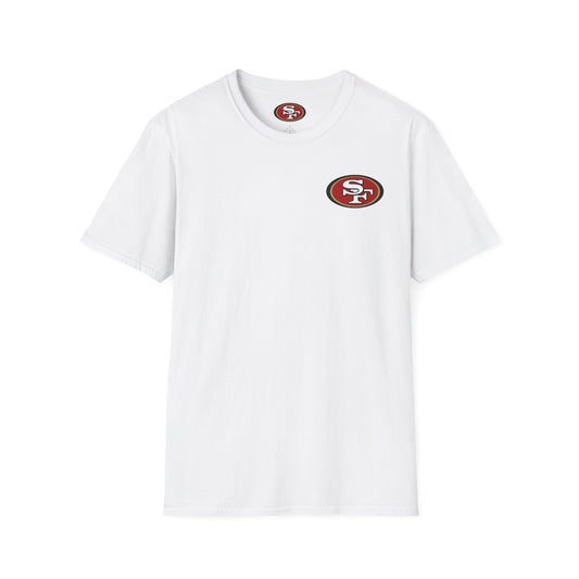 San Francisco 49ers Fan Tee — 49ers Logo Softstyle Lightweight T-Shirt (White)