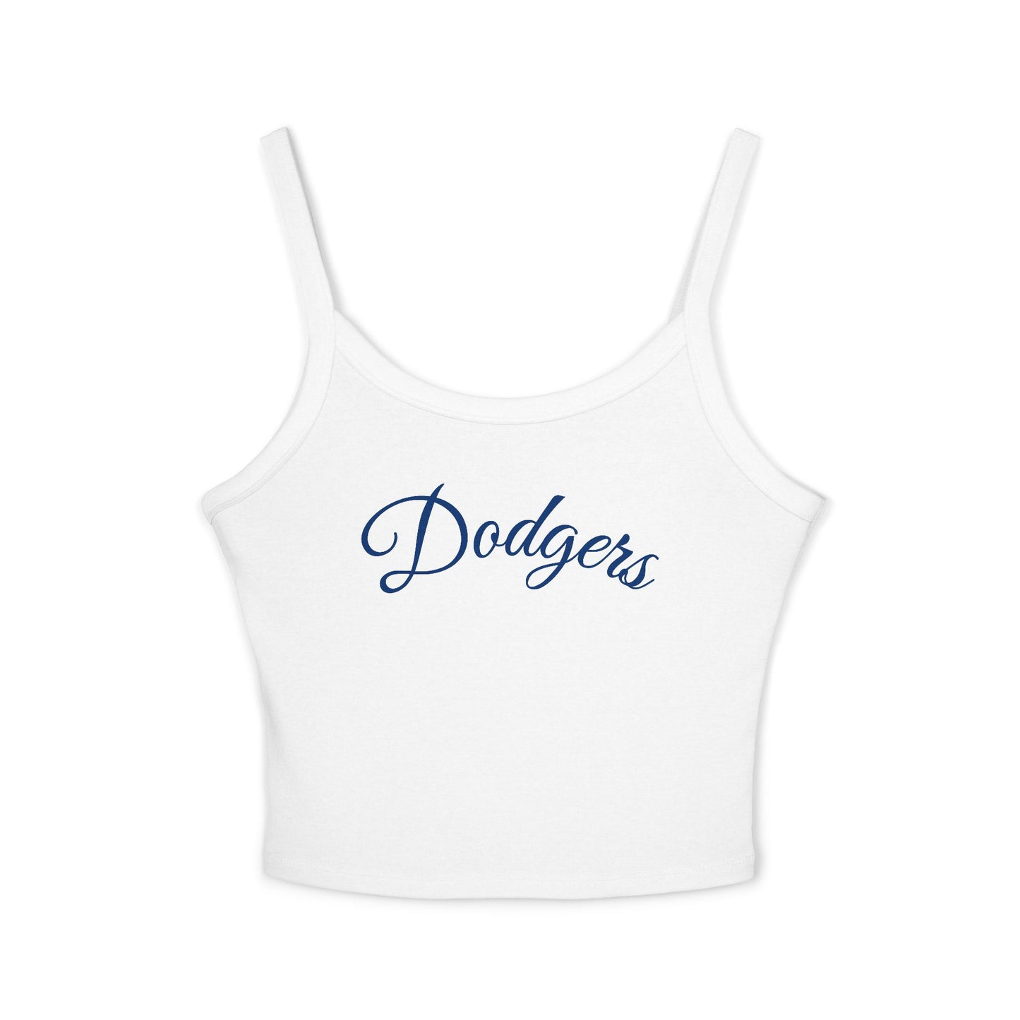 Dodgers Women's Spaghetti Tank Top — (White)