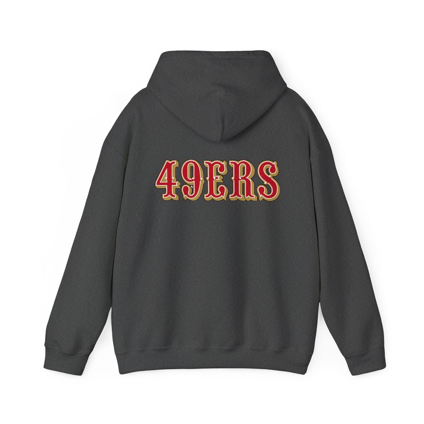 San Francisco 49ers Logo Hoodie — Team Sweatshirt for Fans (Dark Heather)