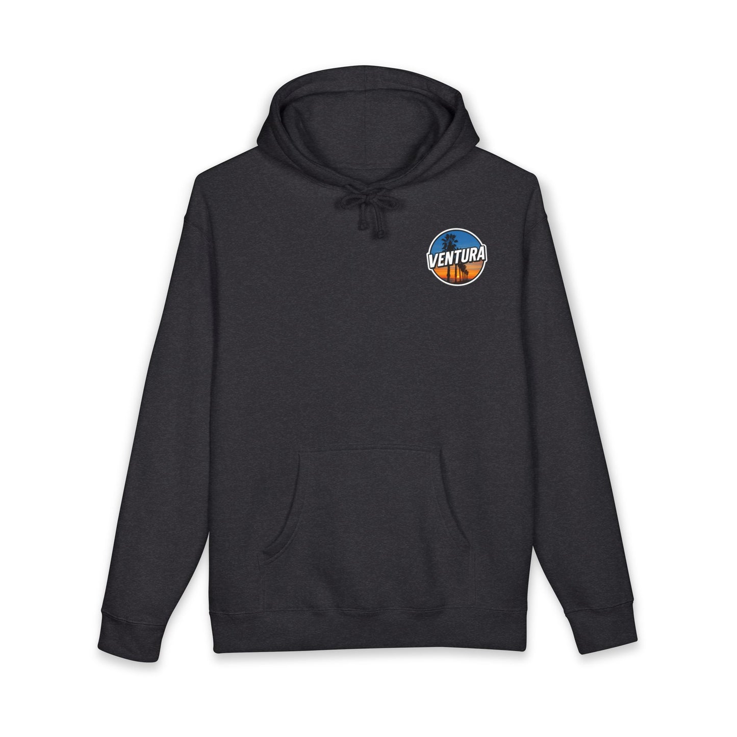 Surfer's Point Ventura Sunset Heavyweight Fleece Hoodie — Charcoal