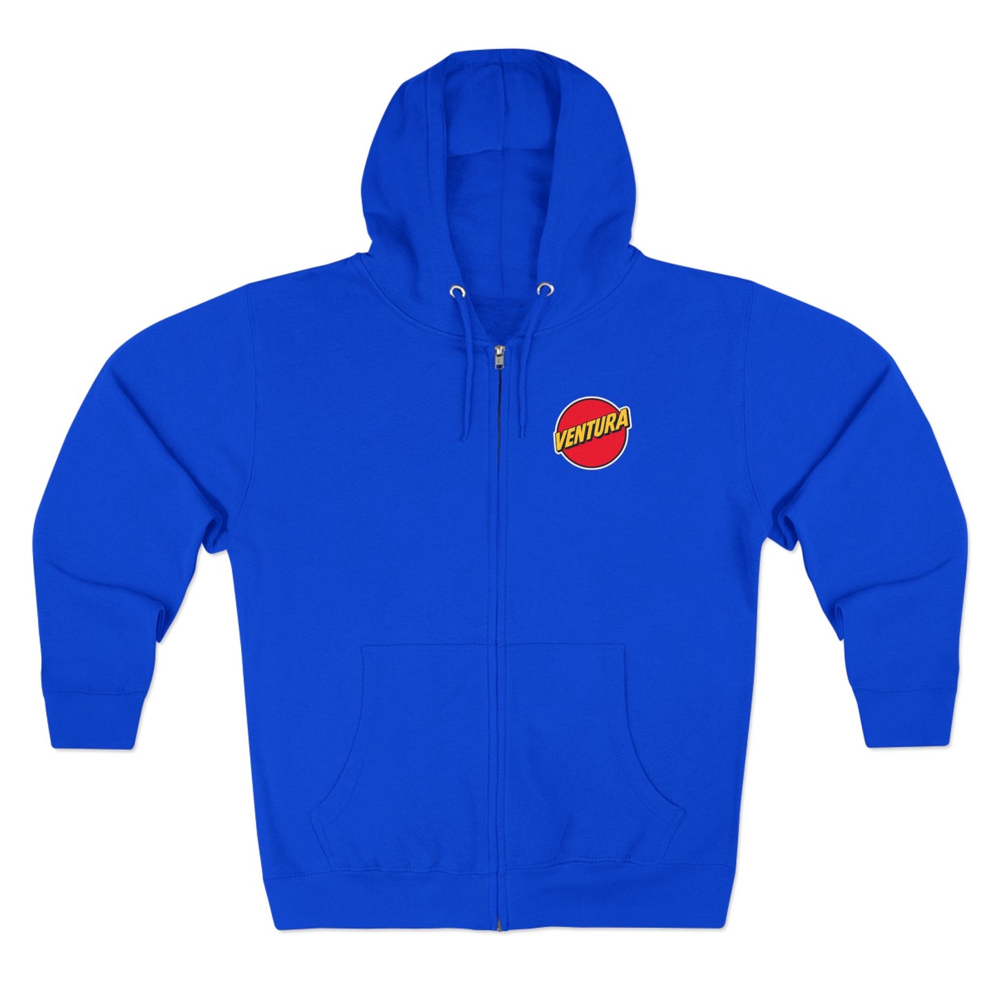 Ventura Logo Zip Hoodie — Royal Blue