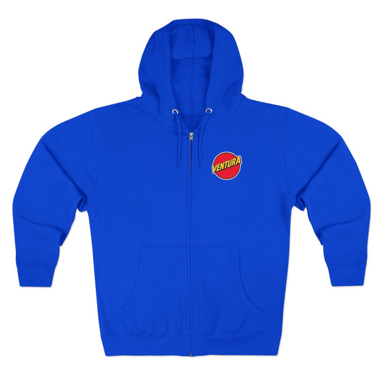 Ventura Logo Zip Hoodie — Royal Blue