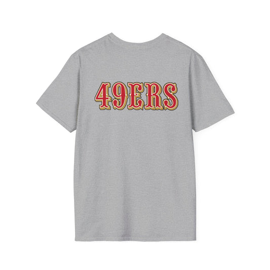 San Francisco 49ers Logo Softstyle Lightweight T-Shirt (Sports Grey)