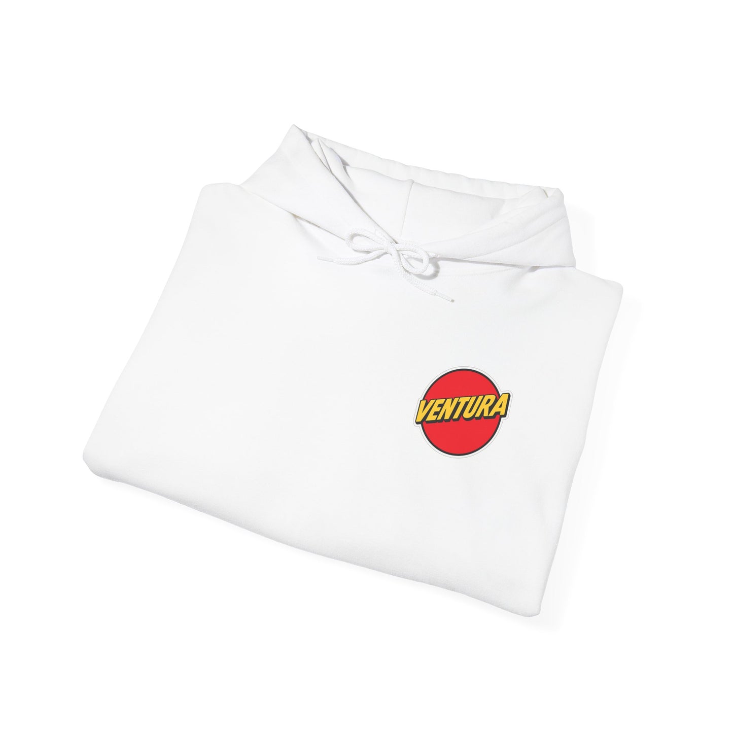Ventura Logo Hoodie — White Ventura Sweatshirt