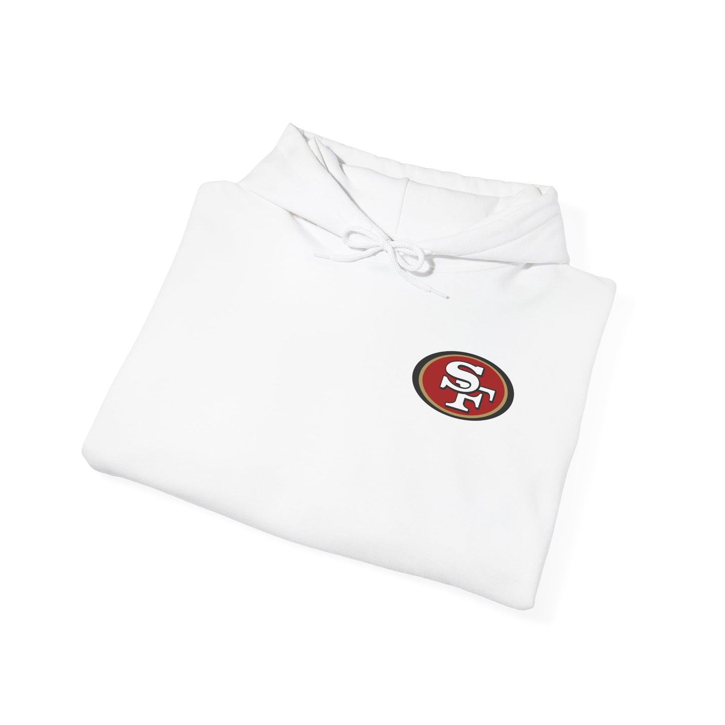San Francisco 49ers Logo Hoodie — Team Sweatshirt for Fans (White)