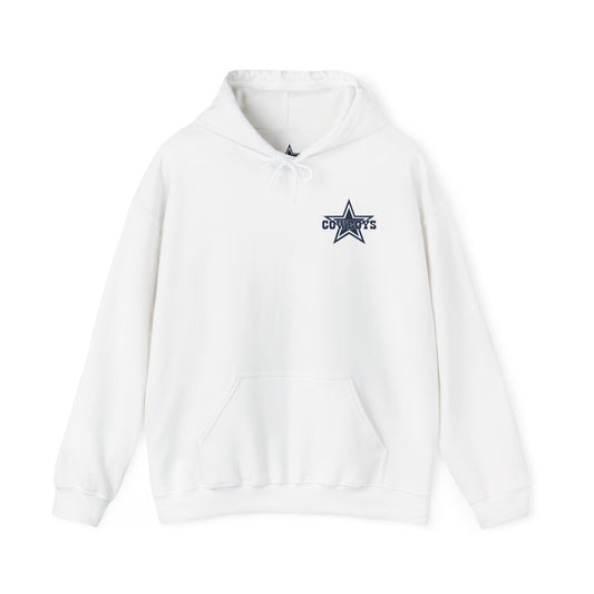 Dallas Cowboys Hoodie — Team Logo Fan Sweatshirt (White)