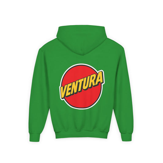Ventura Red Beach Logo Youth Hoodie — Green