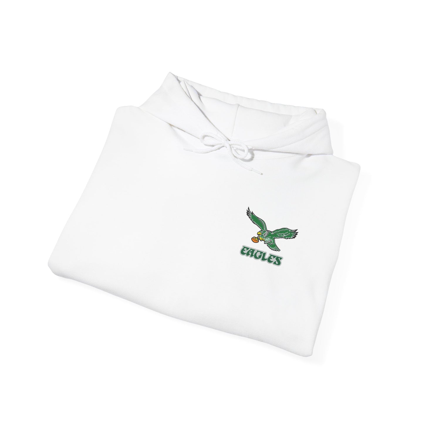 Philadelphia Eagles Hoodie — Team Logo Fan Sweatshirt (White)