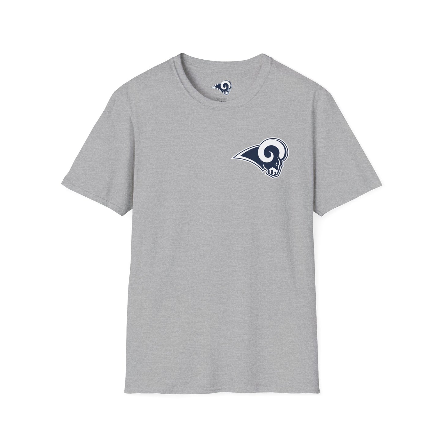 Los Angeles Rams Football Softstyle Lightweight T-Shirt (Sports Grey)