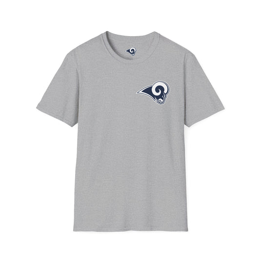 Los Angeles Rams Football Softstyle Lightweight T-Shirt (Sports Grey)