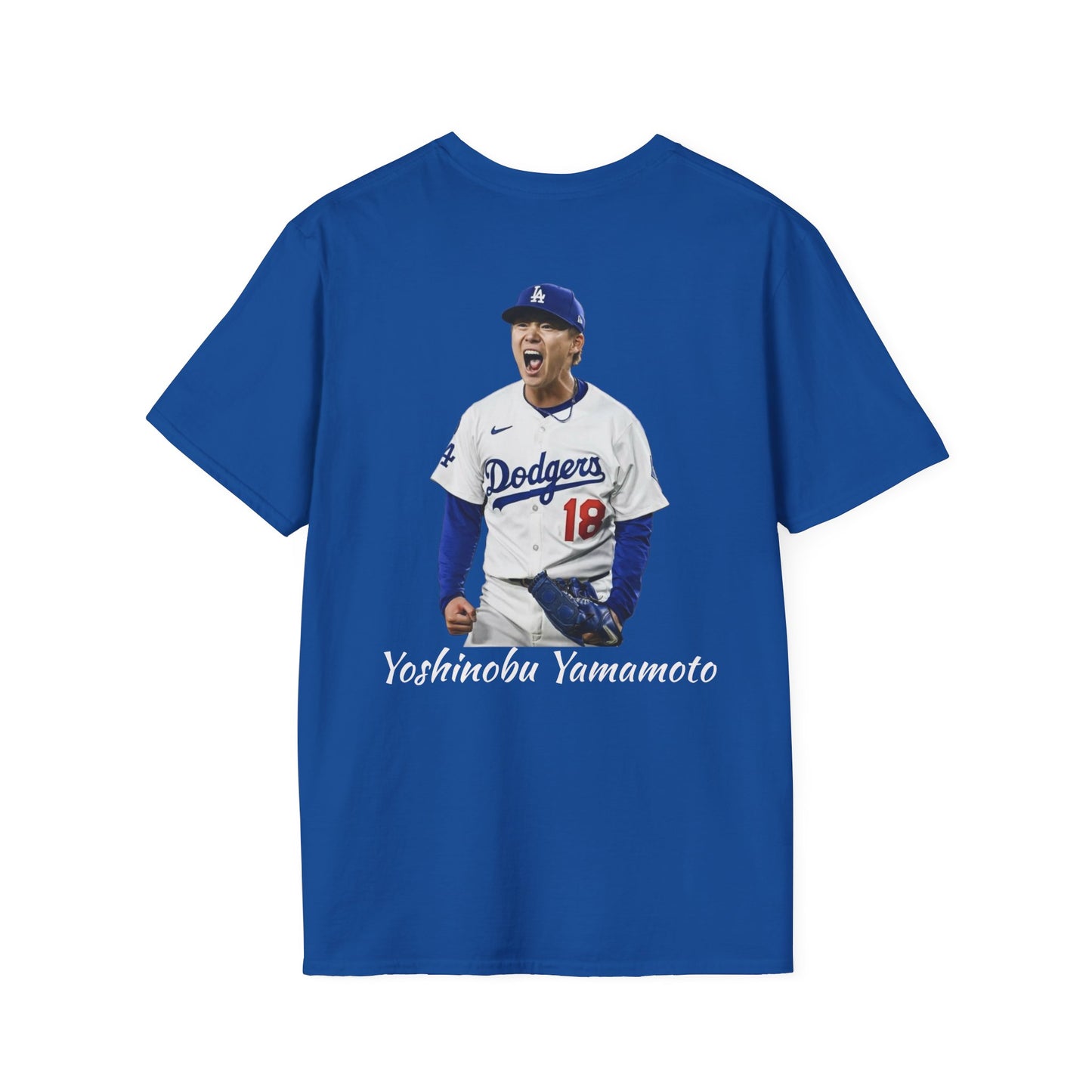 Yoshinobu Yamamoto #18 Blue T-Shirt