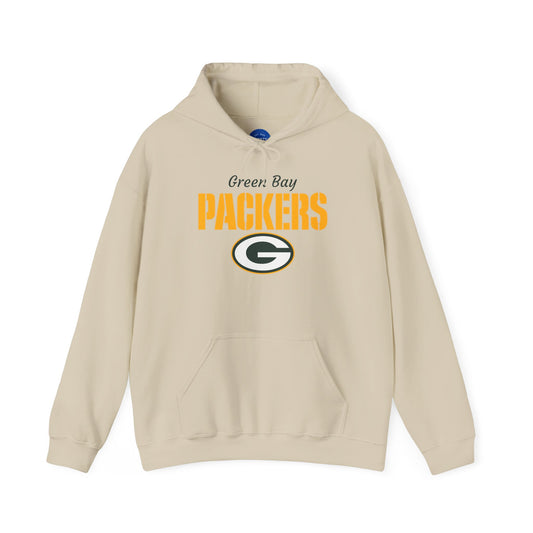 Packers Midweight Hoodie — Football Fan Hoodie (Sand)