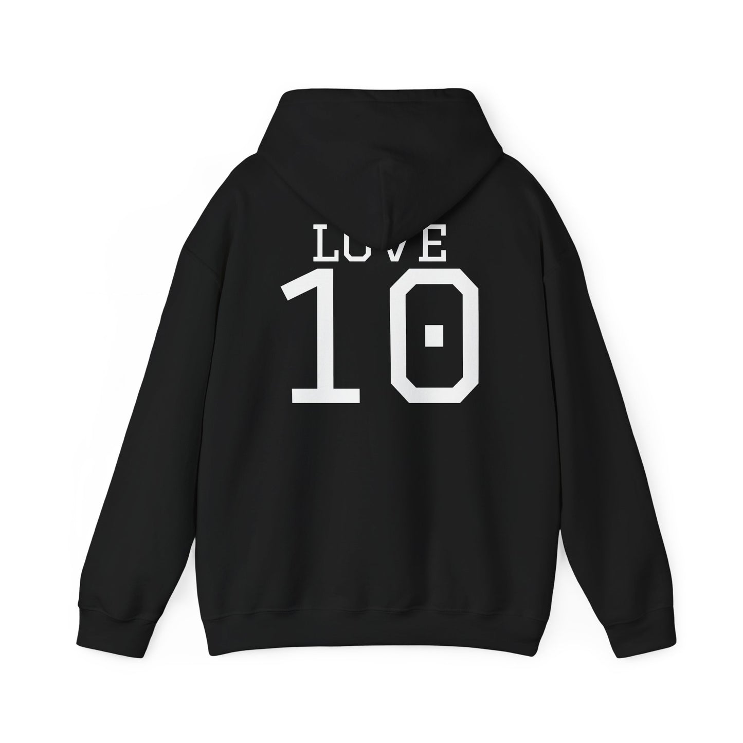 Packers Love #10 Hoodie — Green Bay Football Fan Sweatshirt (Black)
