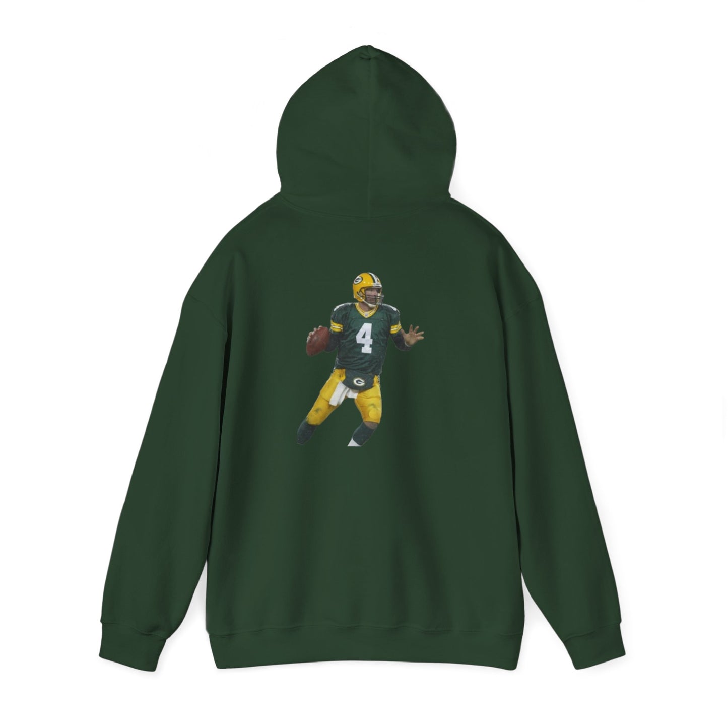 Packers Favre Midweight Hoodie — Football Fan Hoodie (Forest Green)