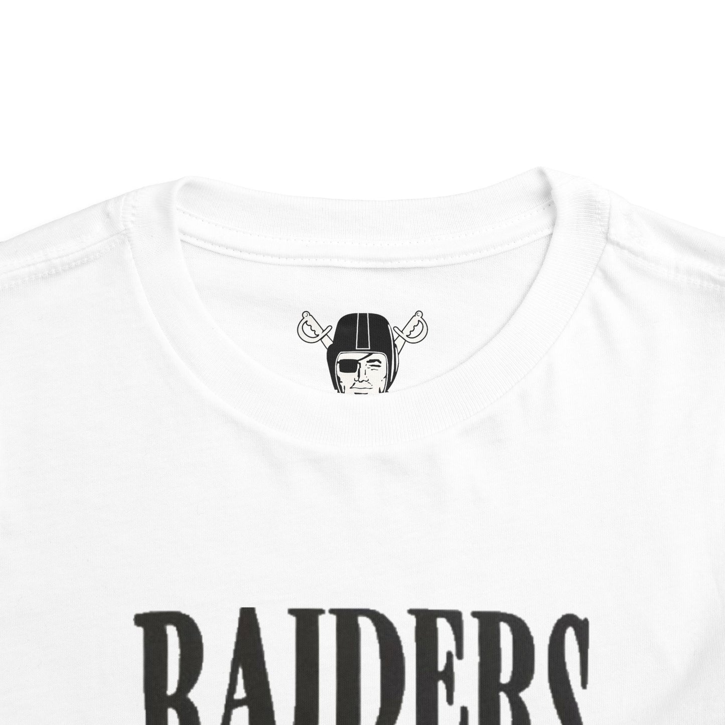 Toddler Raiders Vintage Helmet Football Tee — White