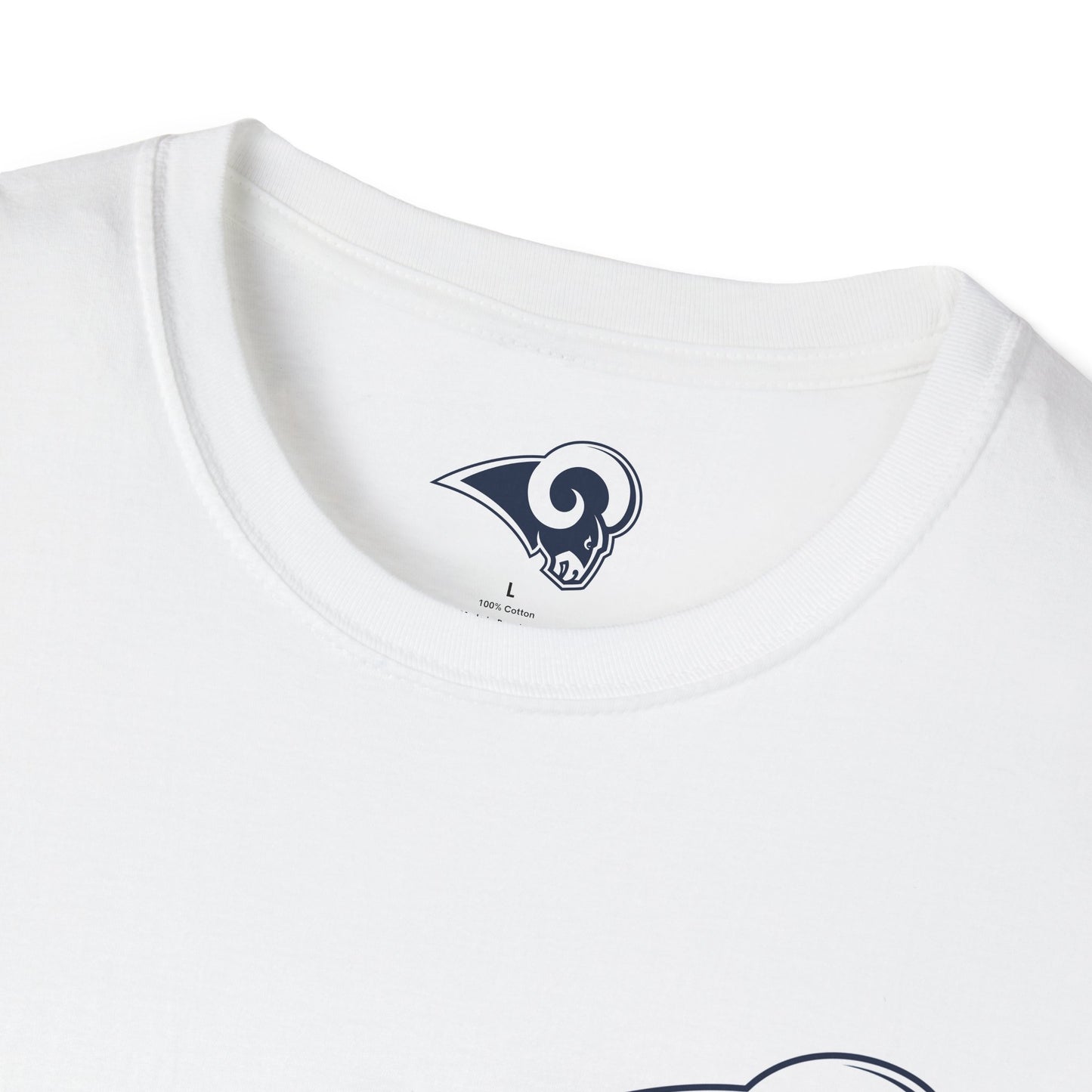 Los Angeles Rams Football Softstyle Lightweight T-Shirt (White)